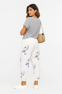 Vintage Gestreepte Casual Broek voor Dames