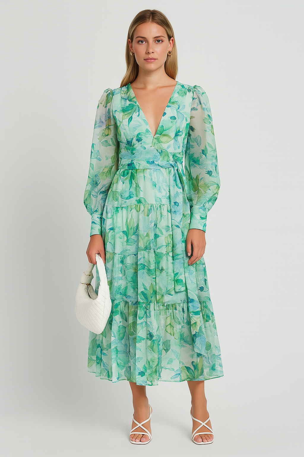 Summer | Zonnige Zomerwrapjurk met Bloemenprints
