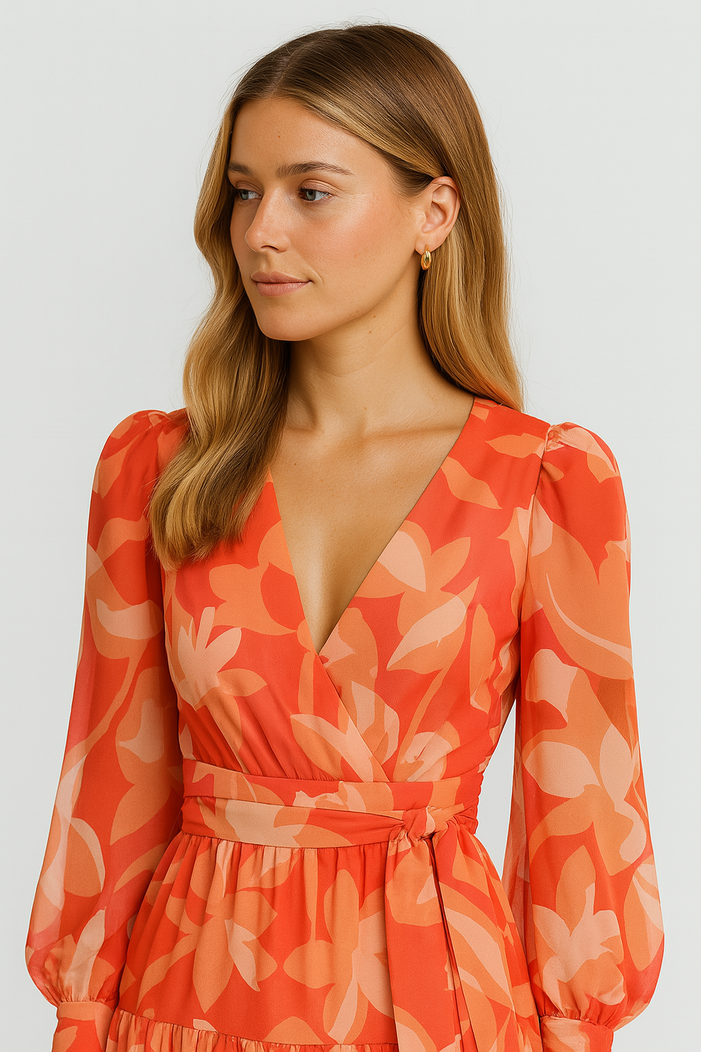 Summer | Zonnige Zomerwrapjurk met Bloemenprints